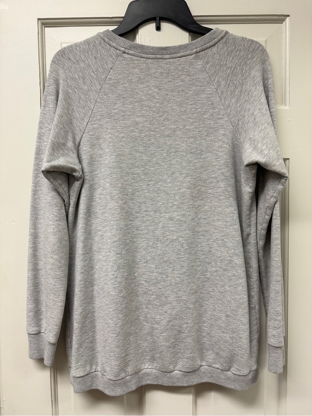 Seraphine Maternity & Nursing Crossover Sweatshirt in Grey Marl, size M. - Picture 6 of 7